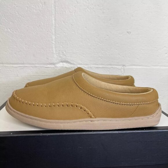 My Pillow Slippers 74472-06 Light Brown Leather Slippers Slip On Women's Size 10 - Picture 4 of 9